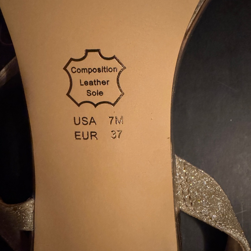 Gold silver heels - Picture 3 of 5